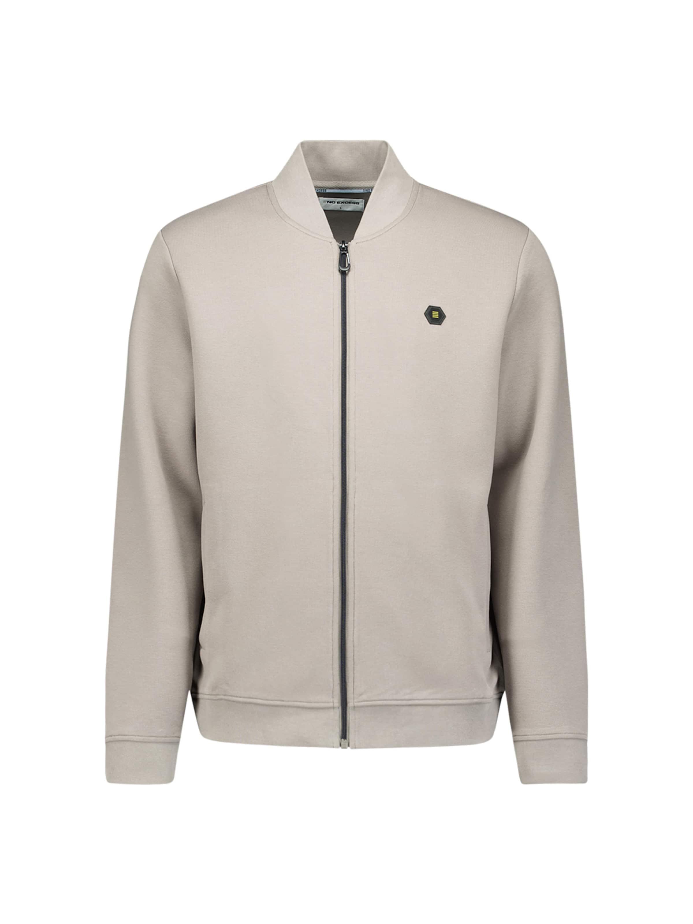 No Excess Sweatvest in Beige: voorkant