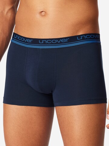 uncover by SCHIESSER Boxershorts 'Cotton' in Zwart