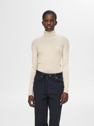 SELECTED FEMME Trui 'Naja' in Beige