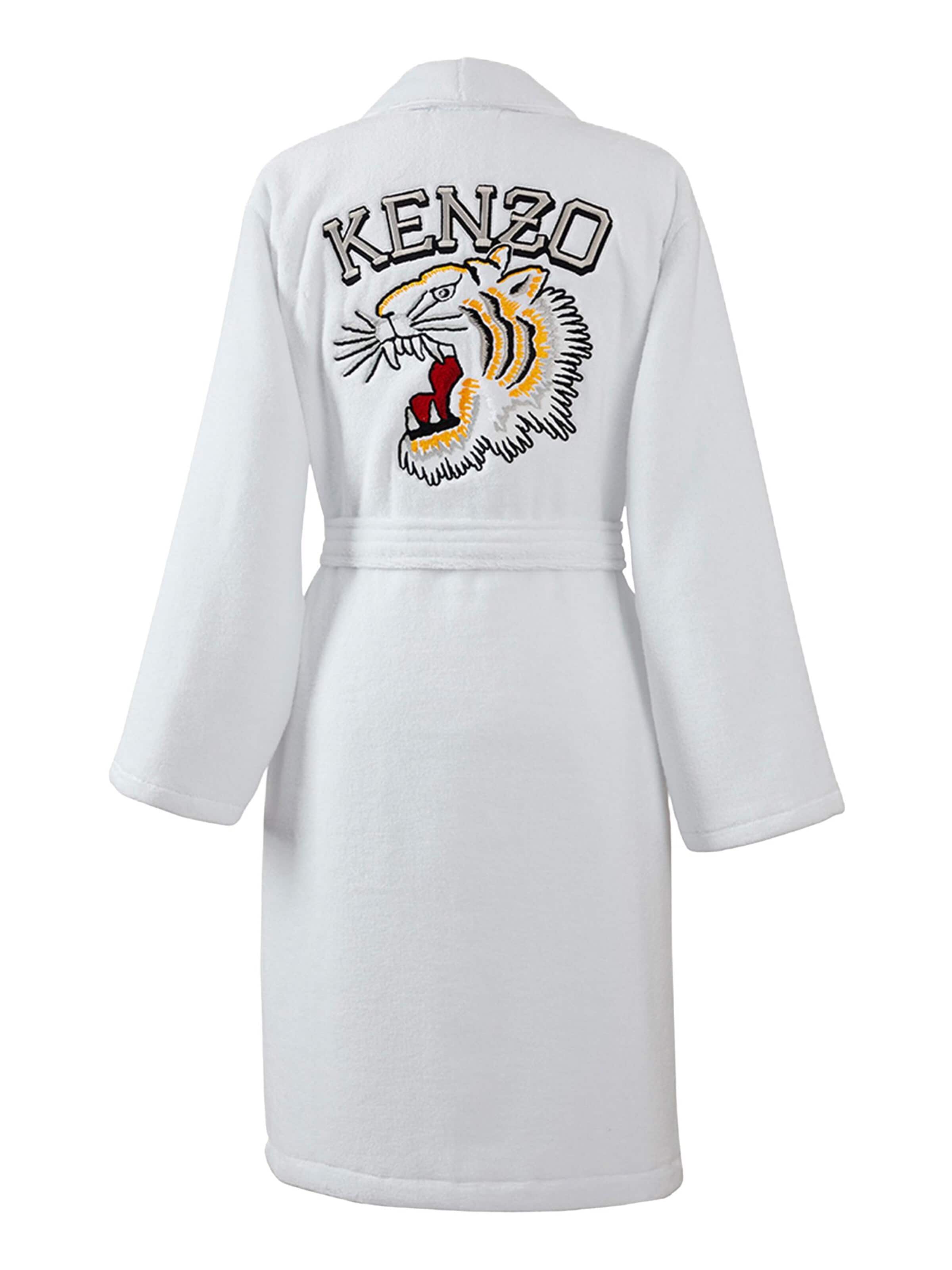 KENZO Long Bathrobe 'KVTIGER' in White