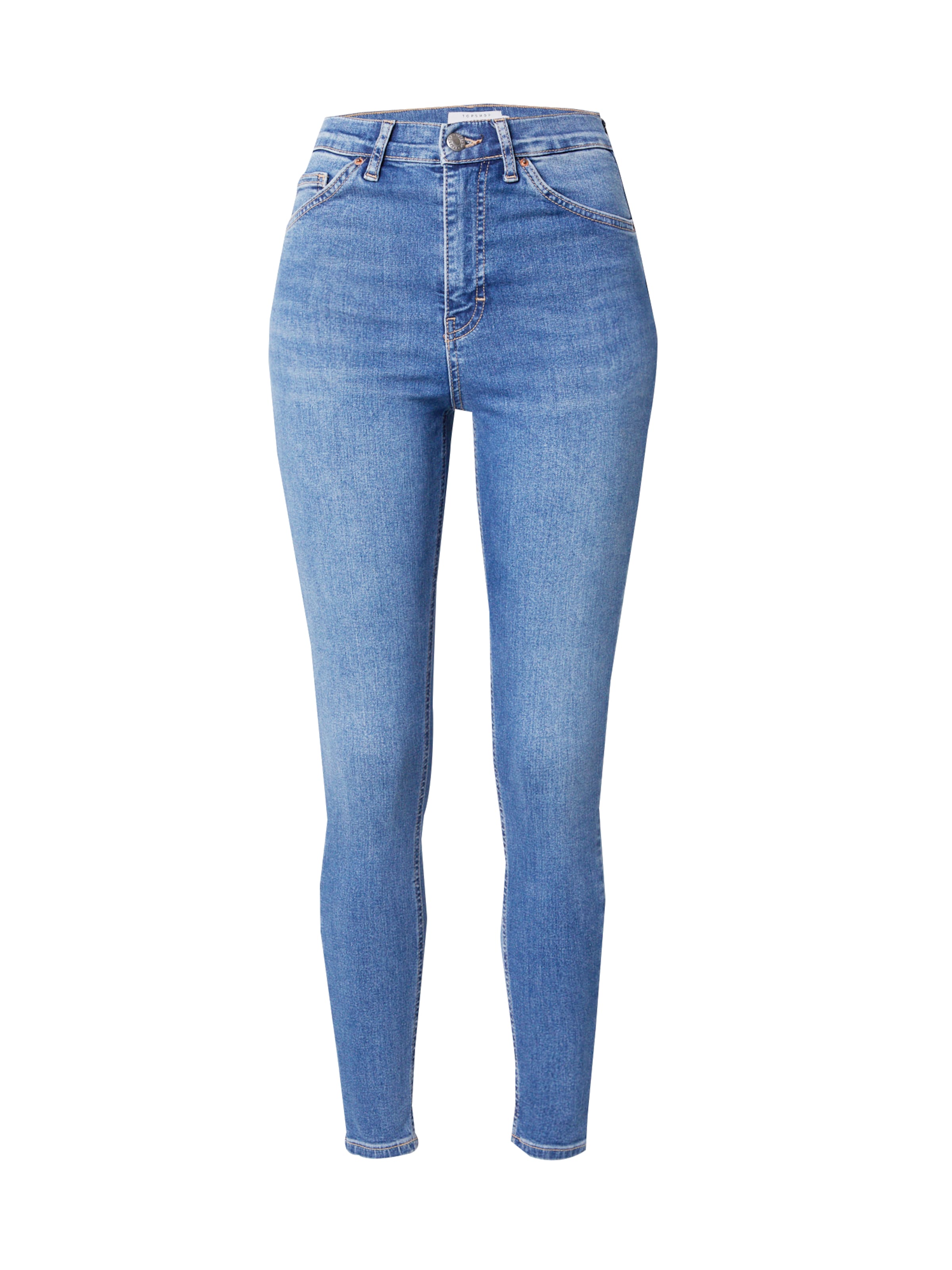 TOPSHOP Скинни Джинсы 'JAMIE' в Синий: спереди