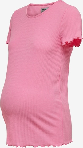 Only Maternity T-Shirt 'Emma' in Pink: predná strana