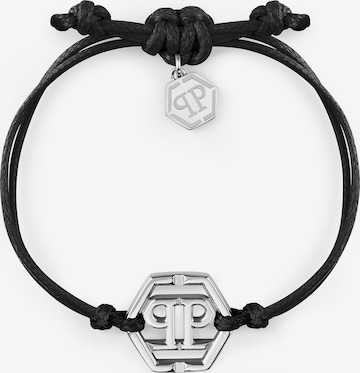Braccialetto di Philipp Plein in nero: frontale