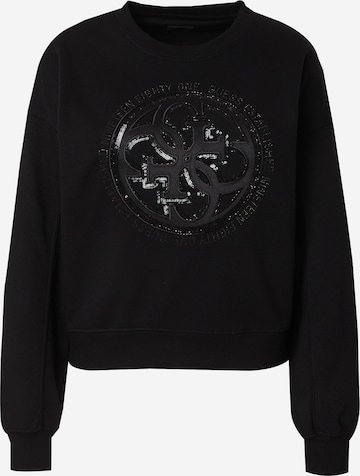 Sweat-shirt GUESS en noir : devant