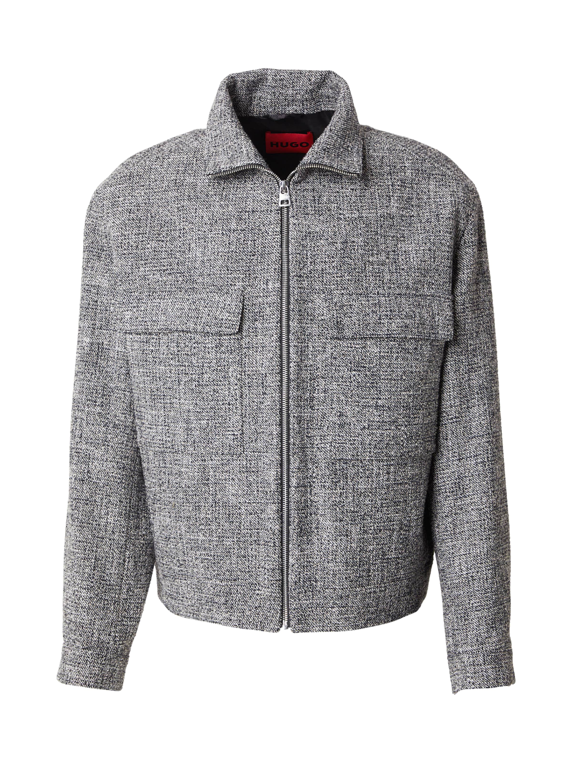 HUGO Φθινοπωρινό και ανοιξιάτικο μπουφάν 'Juliano244F1' σε γκρι: μπροστά