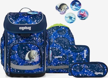 ergobag Backpack 'Schulranzen-Set cubo Set' in Blue: front