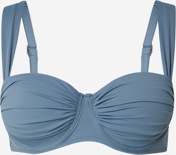 CITA MAASS Горнище на бански в синьо: отпред