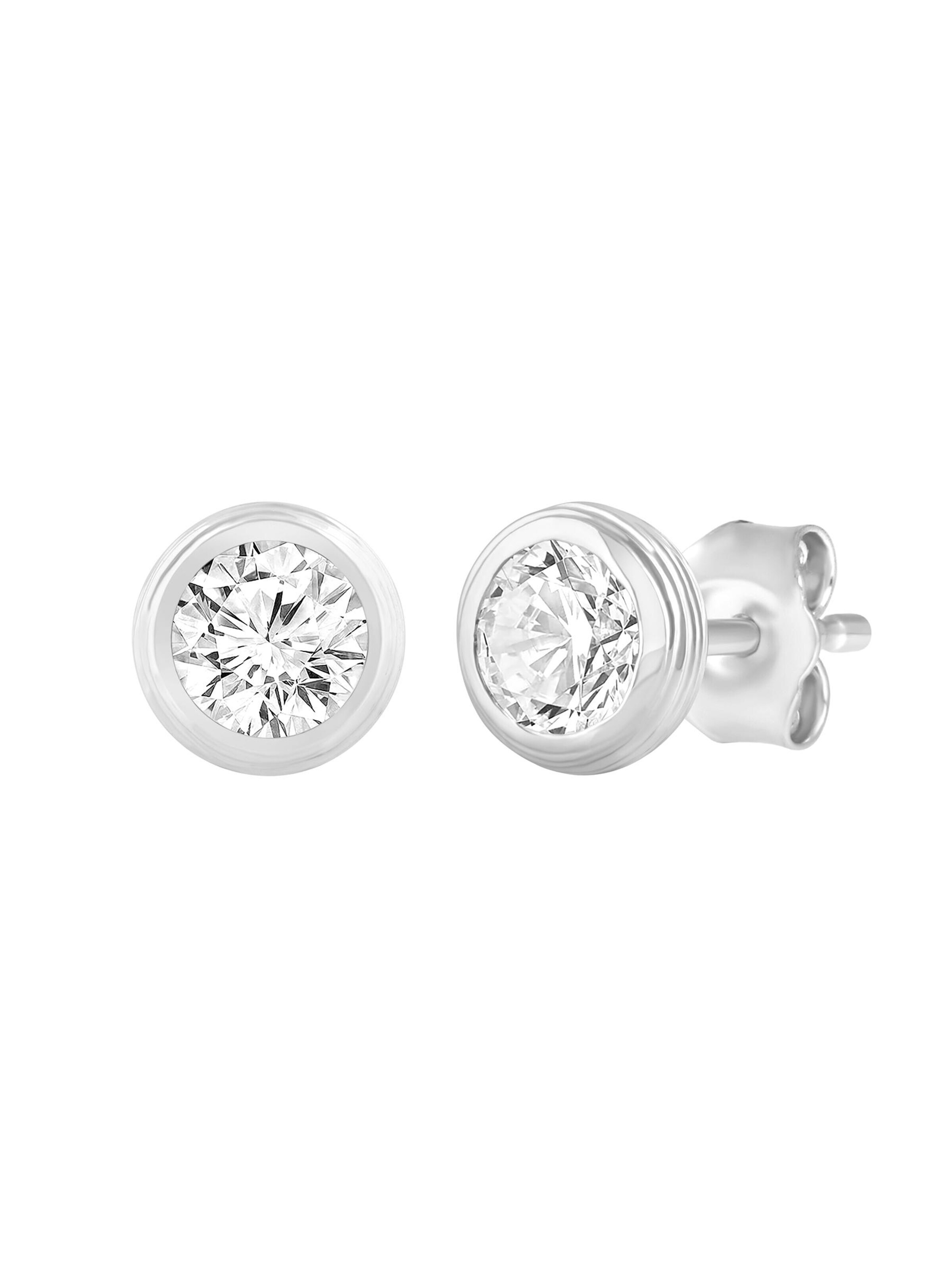 Boucles d'oreilles ETHISHER DIAMANTEN en argent