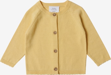 Stellou & Friends Gebreid vest in Geel: voorkant