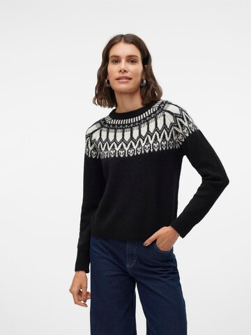 VERO MODA Trui 'Simone' in Zwart: voorkant