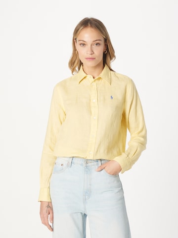 Camicia da donna di Polo Ralph Lauren in giallo: frontale