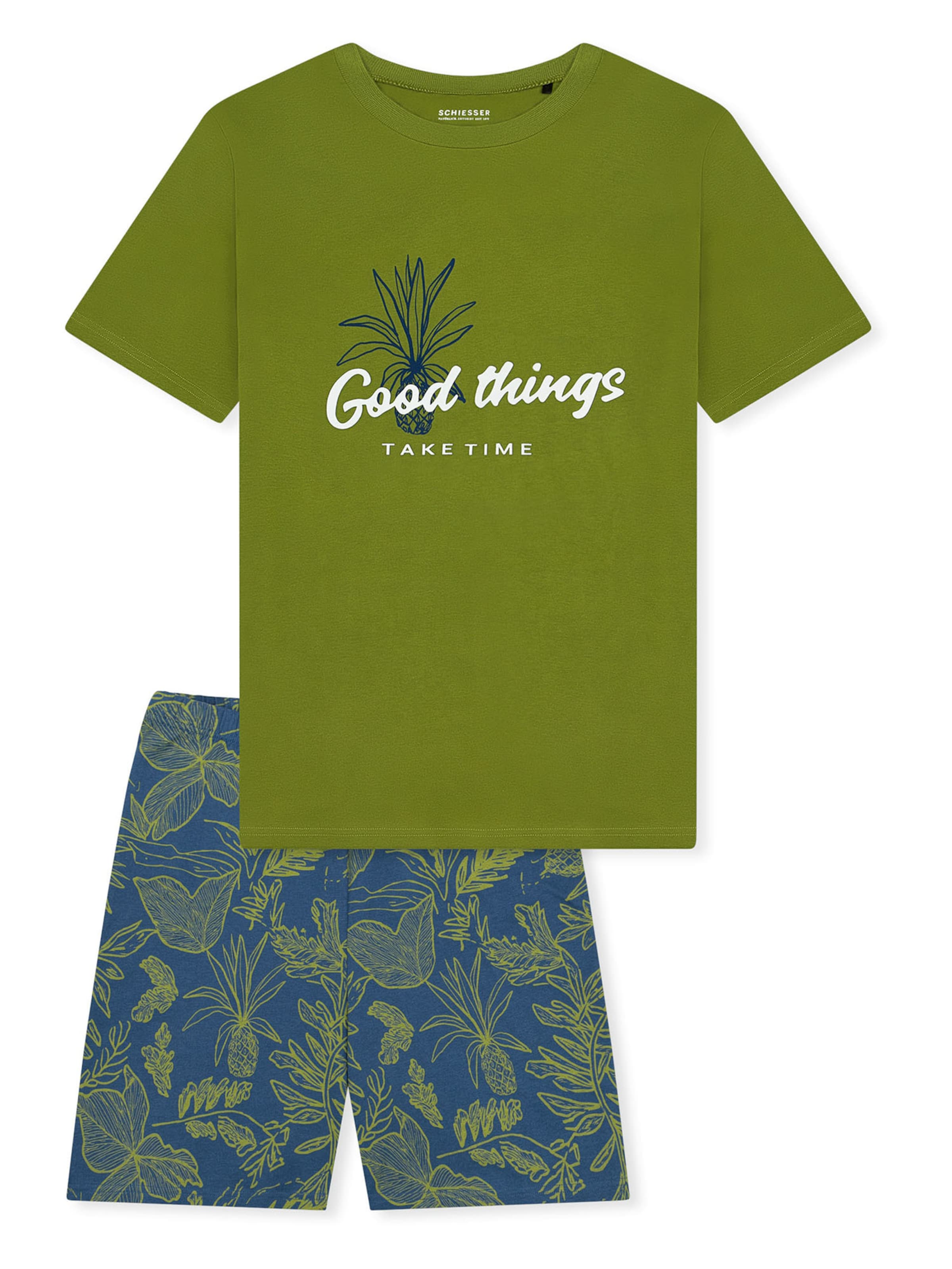 SCHIESSER Pajamas ' Teens Nightwear ' in Blue: front