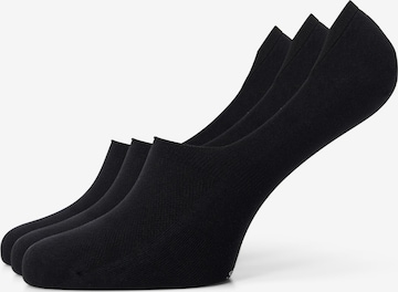 Chaussettes 'Invisibles (zwart) - 3 pack' SOLIT socks en noir : devant