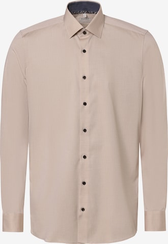 OLYMP Slim fit Business Shirt in Beige: front