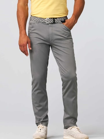 MEYER Regular Chino Pants 'Chicago' in Grey: front