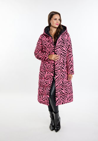 Cappotto invernale 'Zitha' di faina in rosa