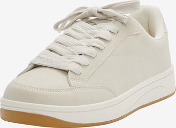 Pull&Bear Låg sneaker i beige: framsida