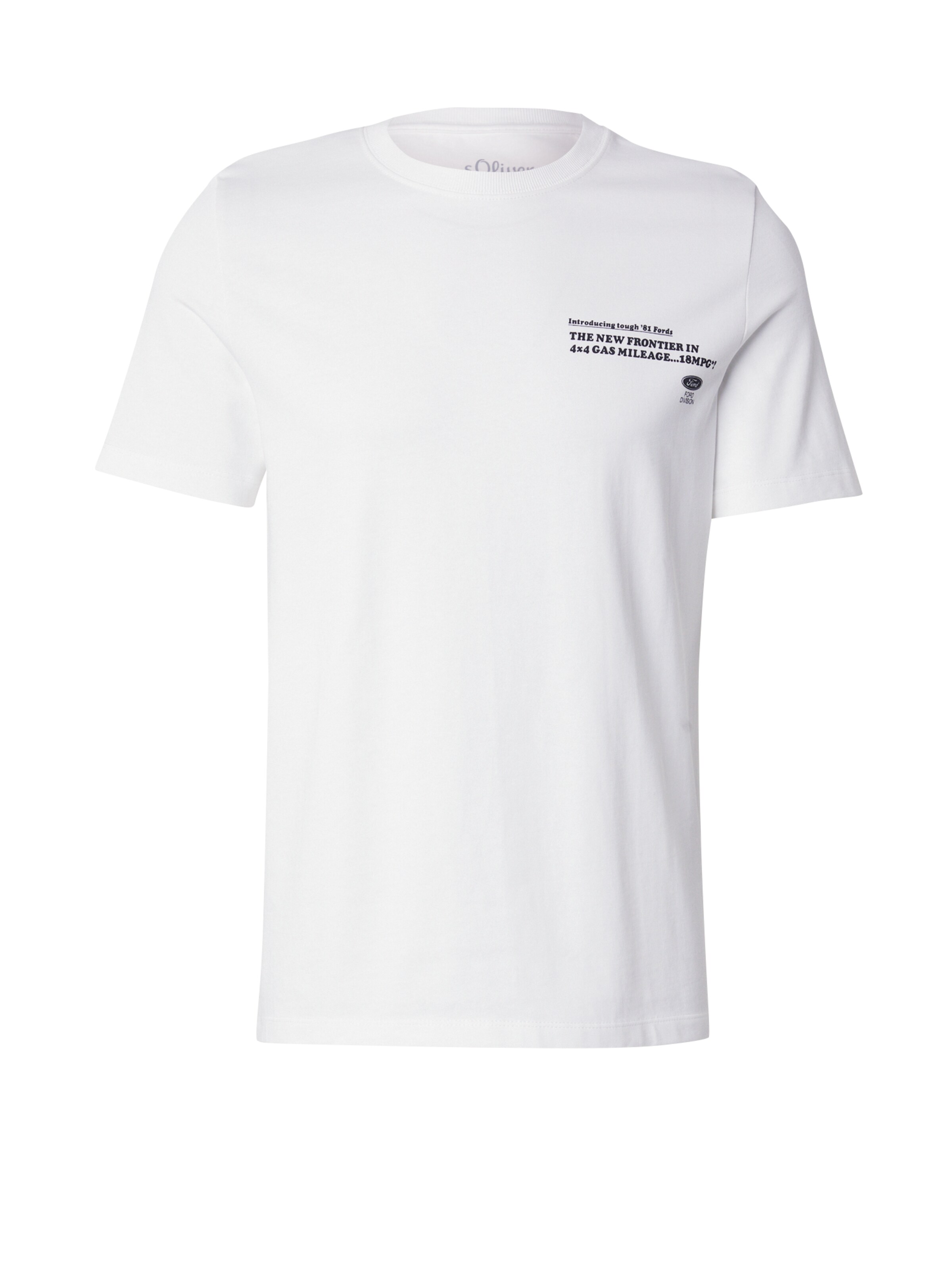 T-Shirt s.Oliver en blanc : devant