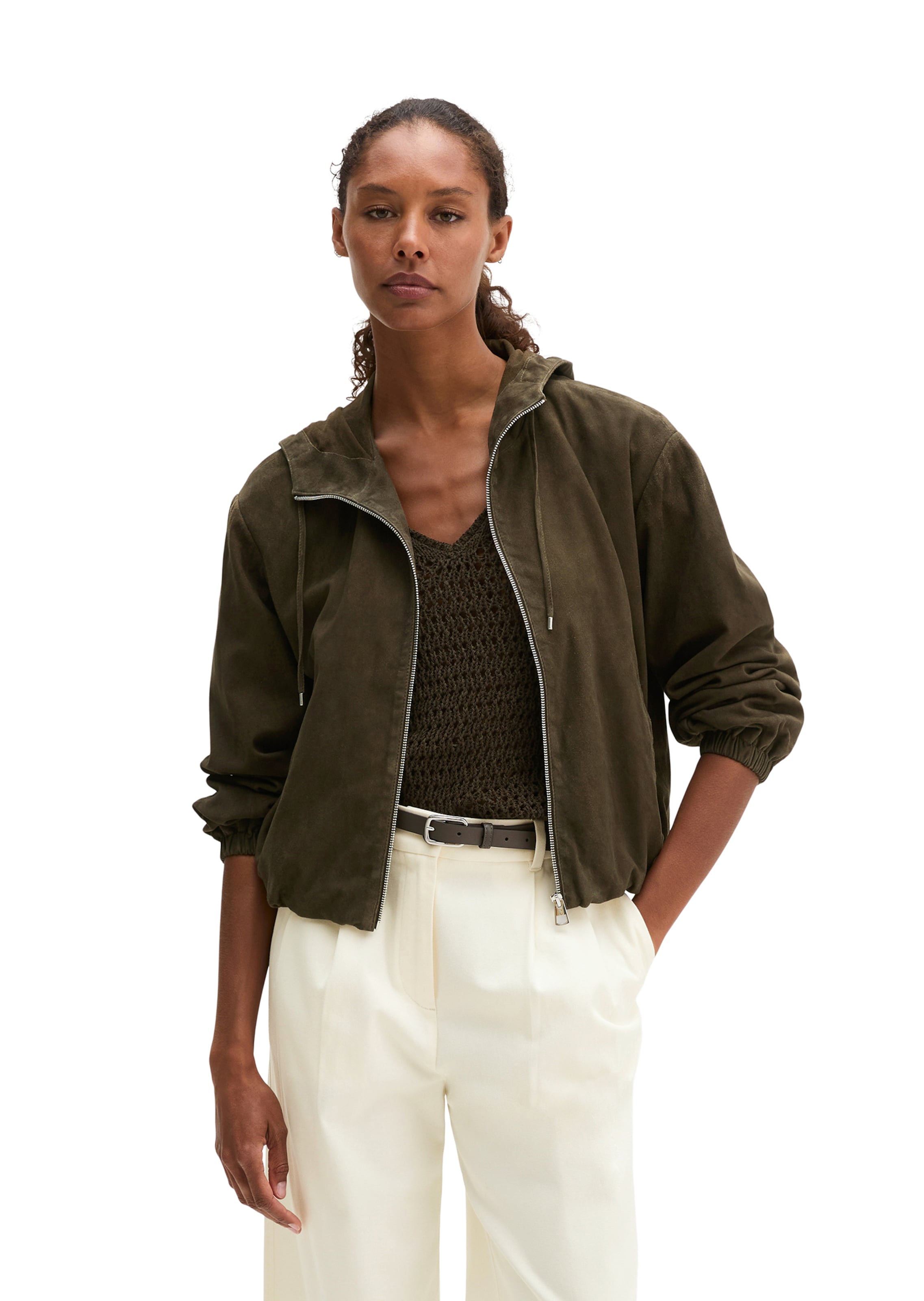 Veste mi-saison Marc O'Polo en beige : devant