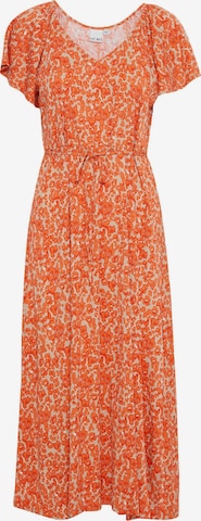 ICHI Kleid 'Aya' in Orange: Vorderseite
