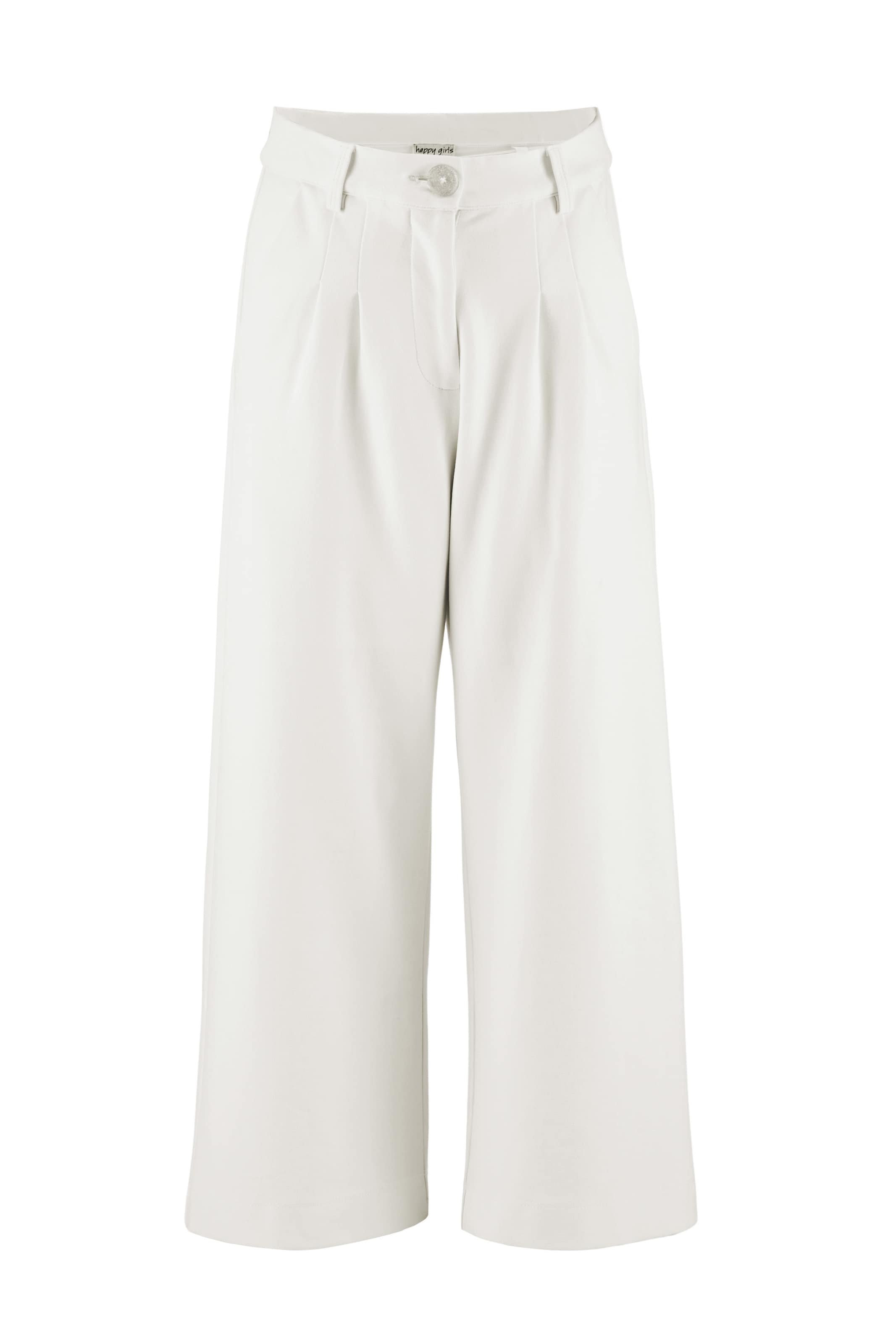 happy girls Широкий Штаны в Белый: спереди