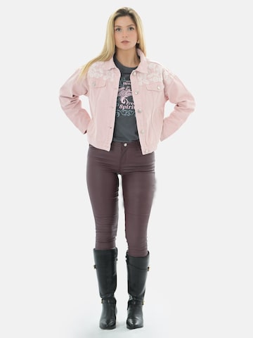 LEAFLETIC Winterjacke 'Leafletic Women’s Denim Jacket'‌‌‌‌‌‌‌‌‌ in Pink