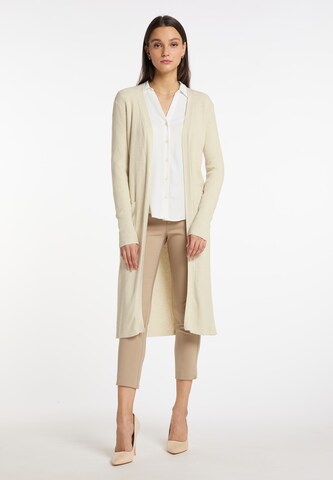 Usha Knit Cardigan in Beige: front