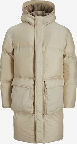 Manteau d’hiver JACK & JONES en blanc : devant