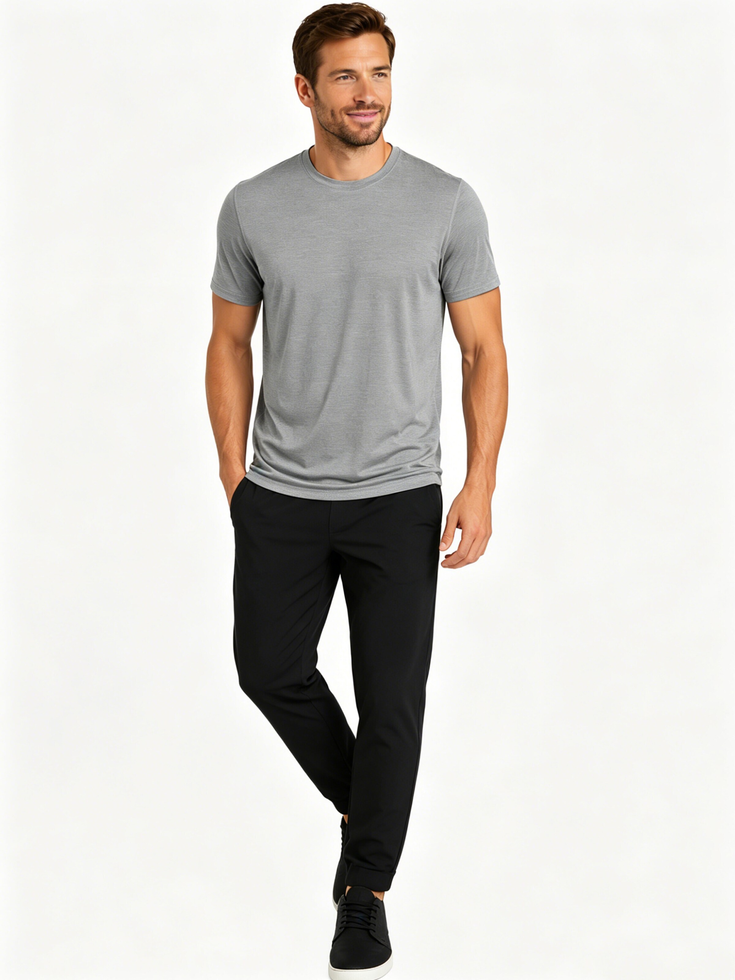 MEETWEE Shirt '2-Pack Casual Quick-Drying T-Shirts' in Grijs