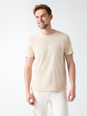 GUESS Shirt 'QUATTRO' in Beige