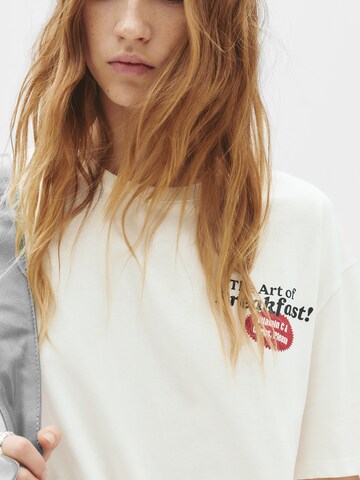 Pull&Bear Tričko - Biela