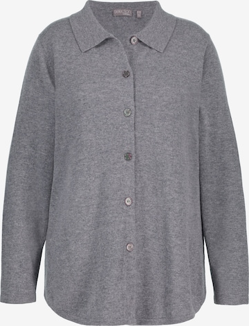 Cardigan Ulla Popken en gris : devant