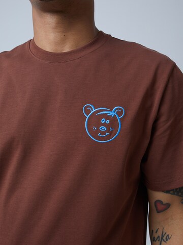 ABOUT YOU x Benny Cristo Shirt 'Jay' in Brown