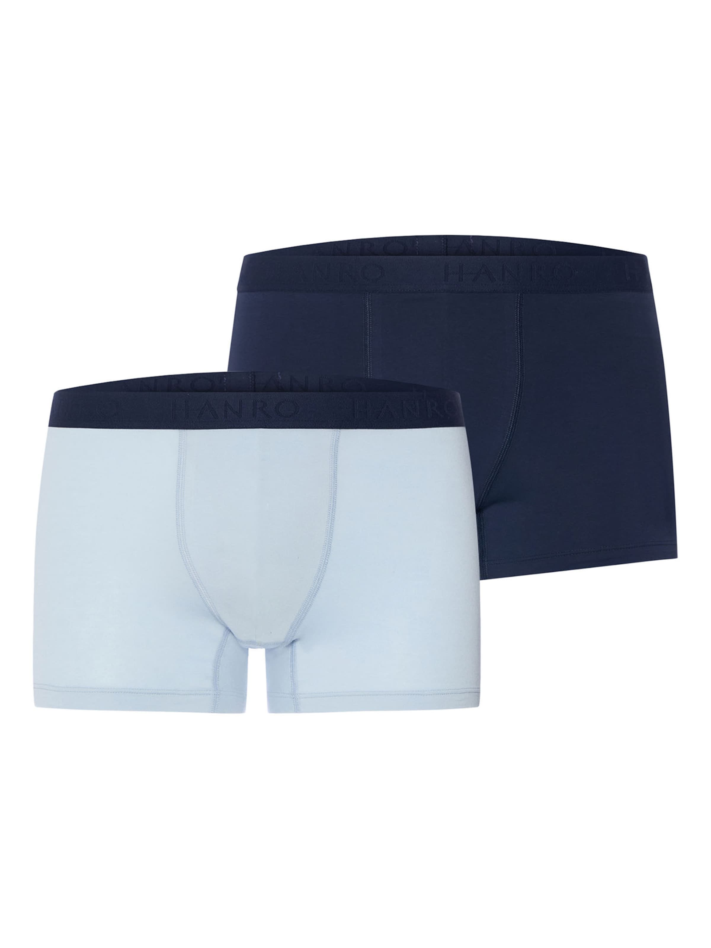 Hanro Boxershorts ' Cotton Essentials ' in Blauw: voorkant