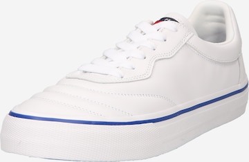 Sneaker low de la Tommy Jeans pe alb: față