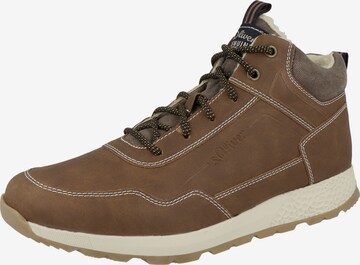 s.Oliver Lace-Up Boots in Brown: front