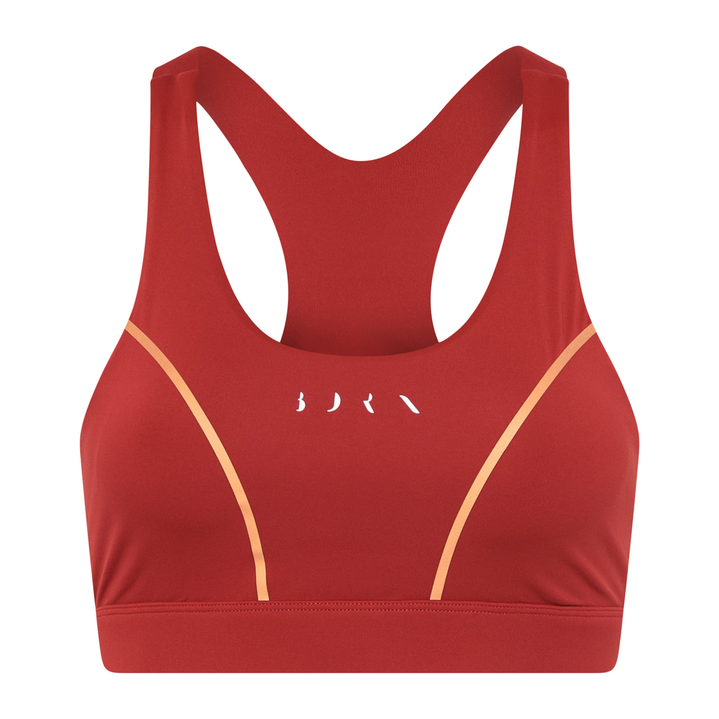 Born Bustier Sporttop 'Brone' in Rood: voorkant