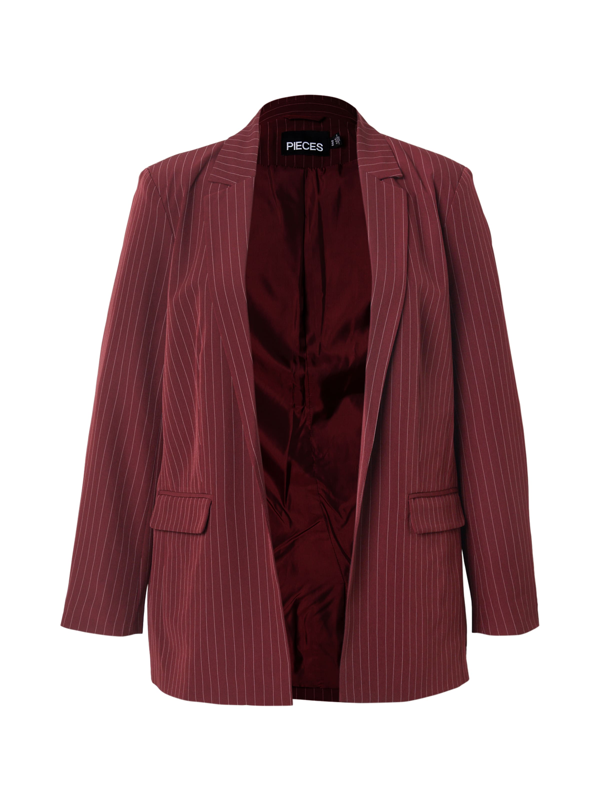 PIECES Curve Blazer &#x27;PCBOZZY&#x27; in Red: front
