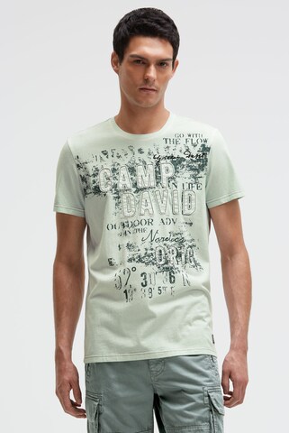 CAMP DAVID Shirt in Green: front
