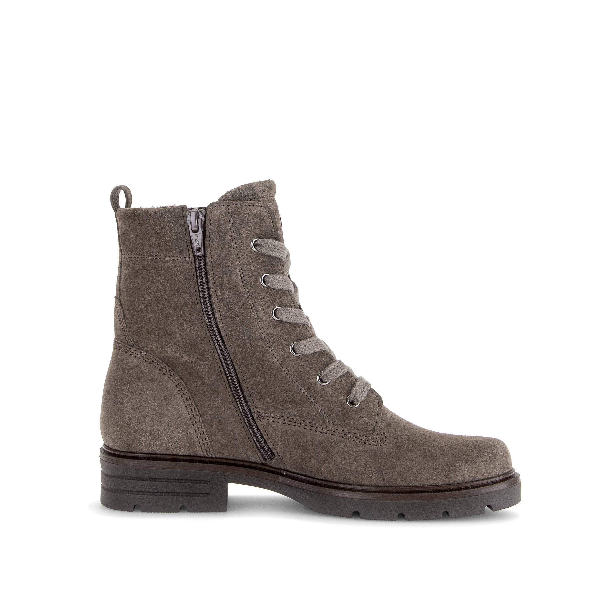 GABOR Lace-up bootie in Grey