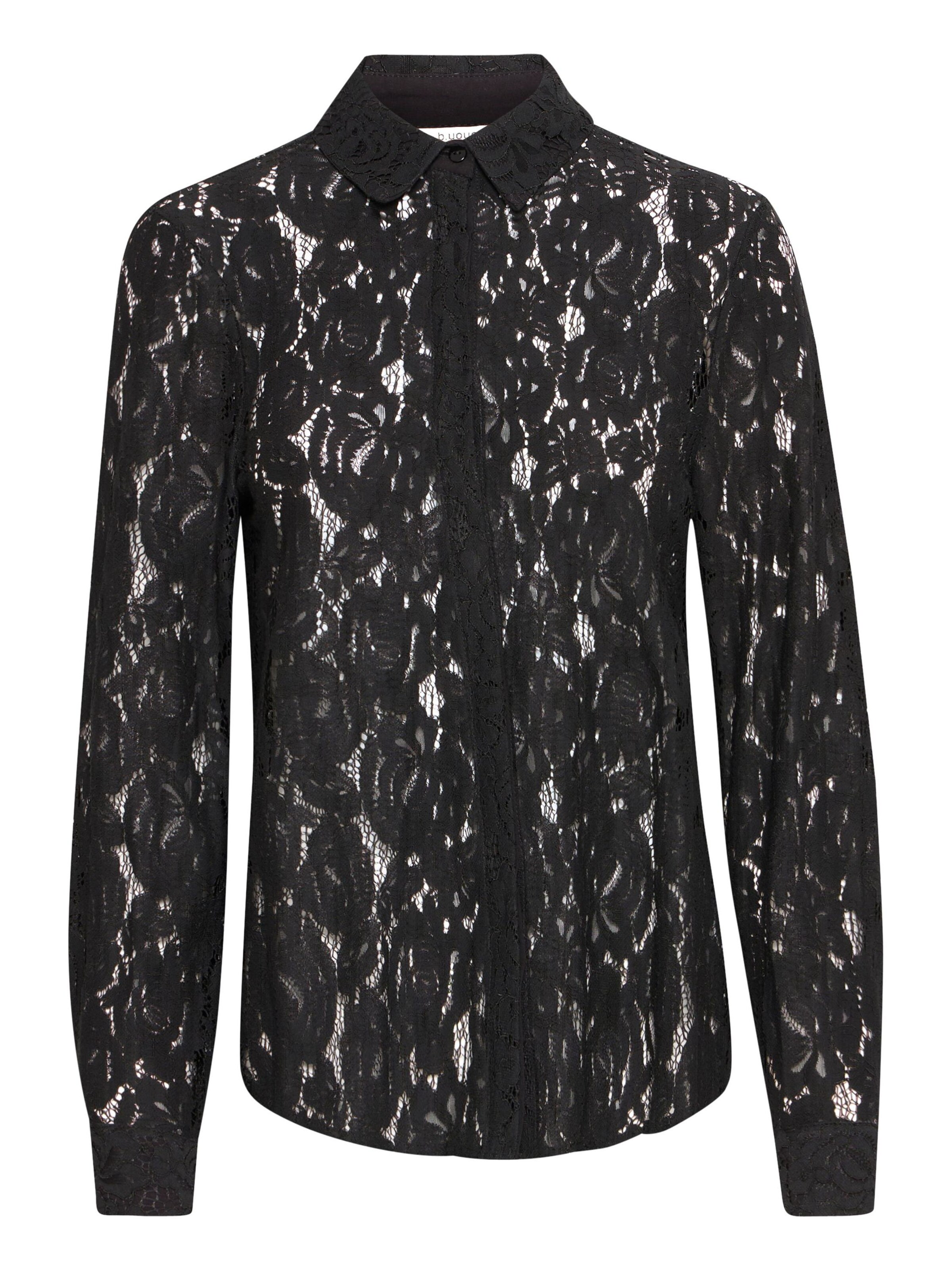 b.young Blouse 'GILACE' in Zwart: voorkant