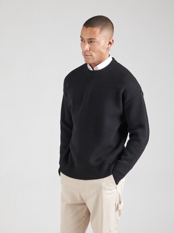 JACK & JONES Πουλόβερ 'JCOMAX' σε μαύρο: μπροστά