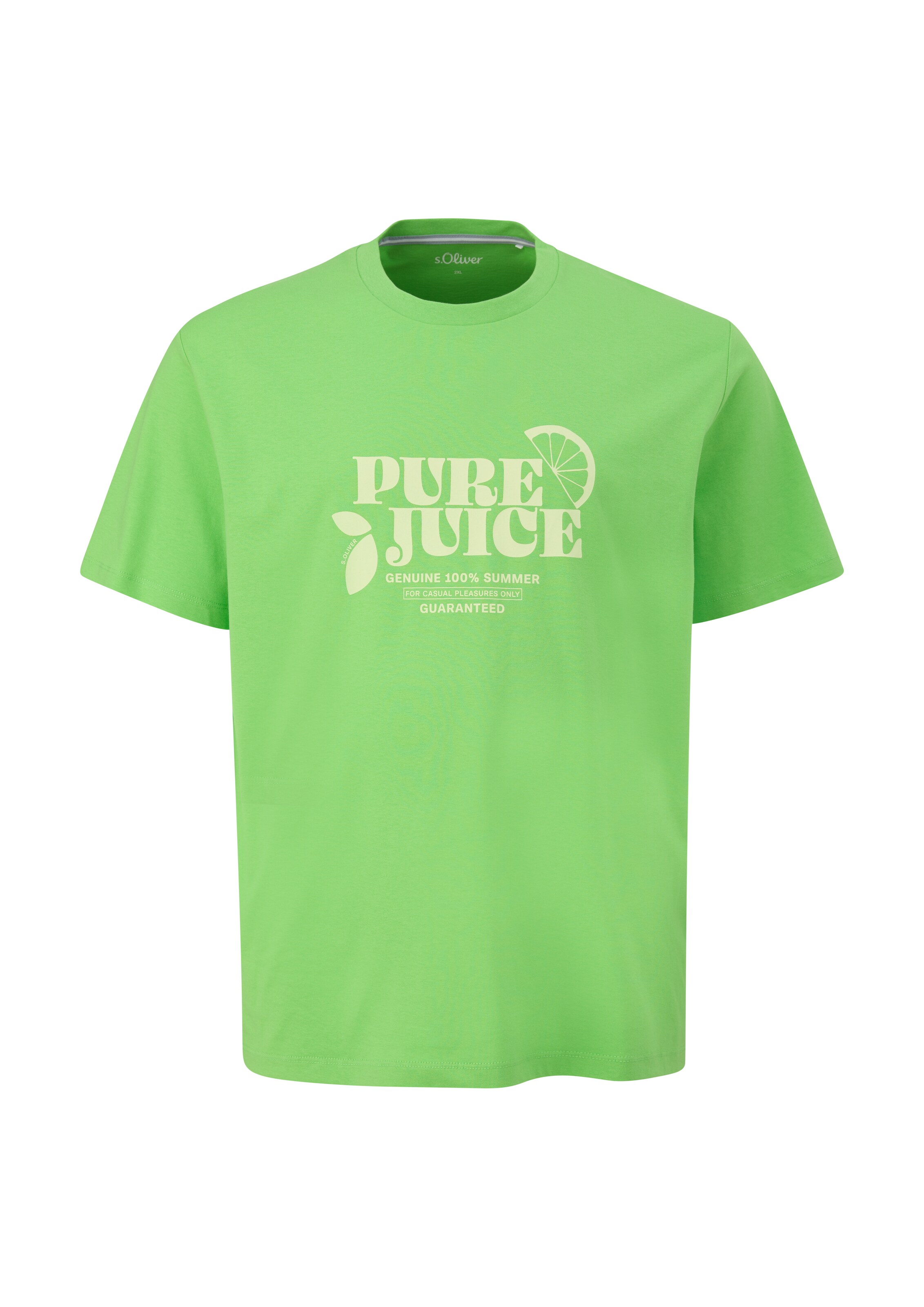 s.Oliver Men Big Sizes Shirt in Grün: Vorderseite