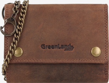 Greenland Nature Wallet 'Montenegro' in Brown: front