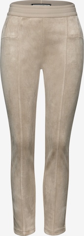 STREET ONE Tapered Pants 'Hope' in Beige: front