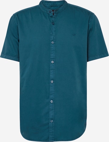 QS Hemd in Blau: Vorderseite