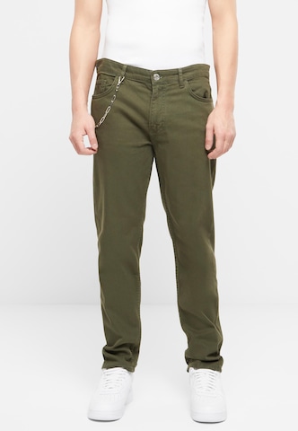 2Y Premium Regular Jeans in Grün: Vorderseite