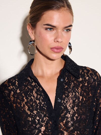Friends Like These Bluse in M in schwarz, Produktansicht