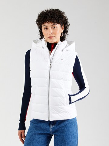 Tommy Jeans Weste in Weiß: Vorderseite