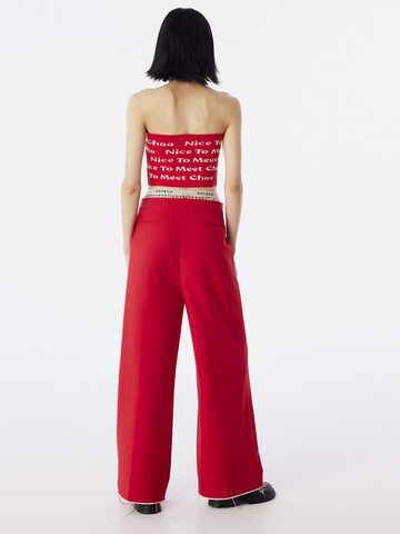 Twist Gebreide top in Rood